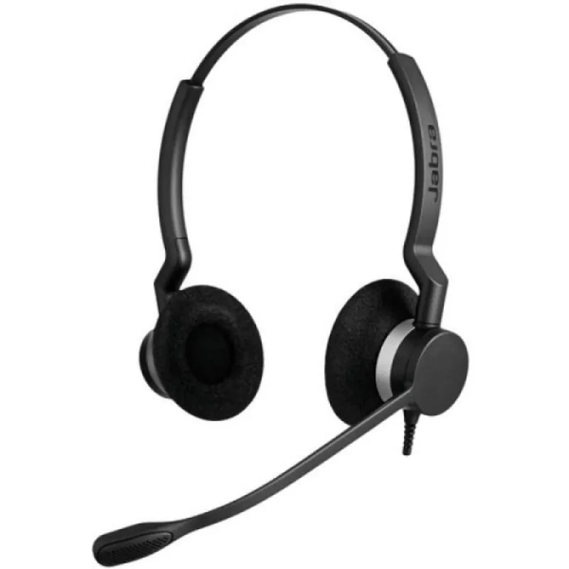Auriculares Jabra Biz 2300 con cable, conectividad QD para oficina y centros de llamadas negros 5706991021516