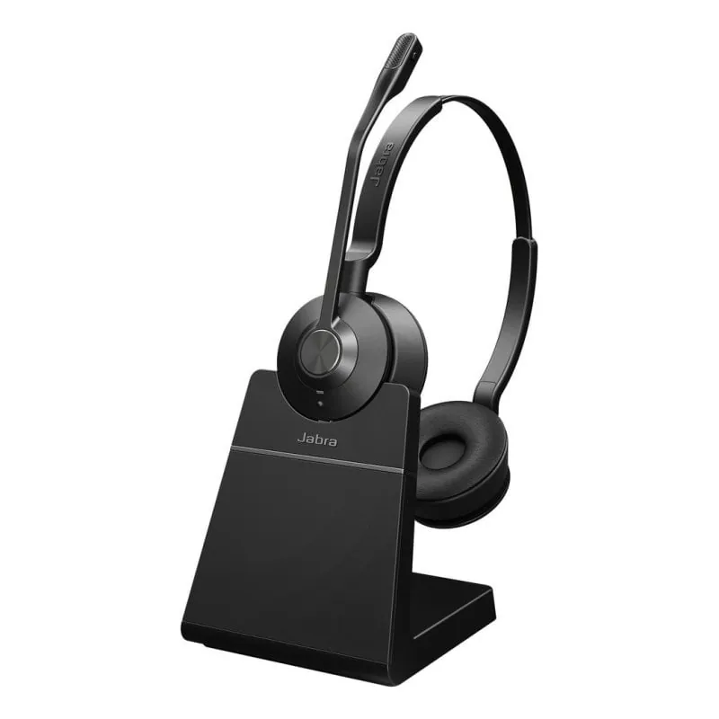 Auriculares Jabra Engage 55 SE inalámbricos DECT para oficina con micrófono y cancelación de ruido negro 9659-415-111-1
