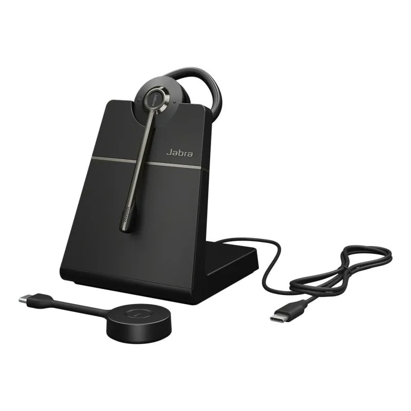 Auriculares Jabra Engage 55 SE inalámbricos DECT para oficina y teletrabajo con Cancelación de Ruido negros 9655-435-111