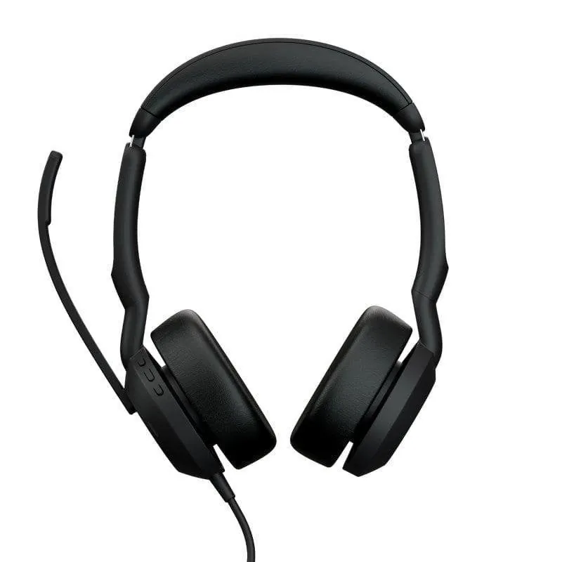 Auriculares Jabra Evolve2 50 con cable USB-A, Cancelación Activa de Ruido, Oficina Negro 25089-989-999