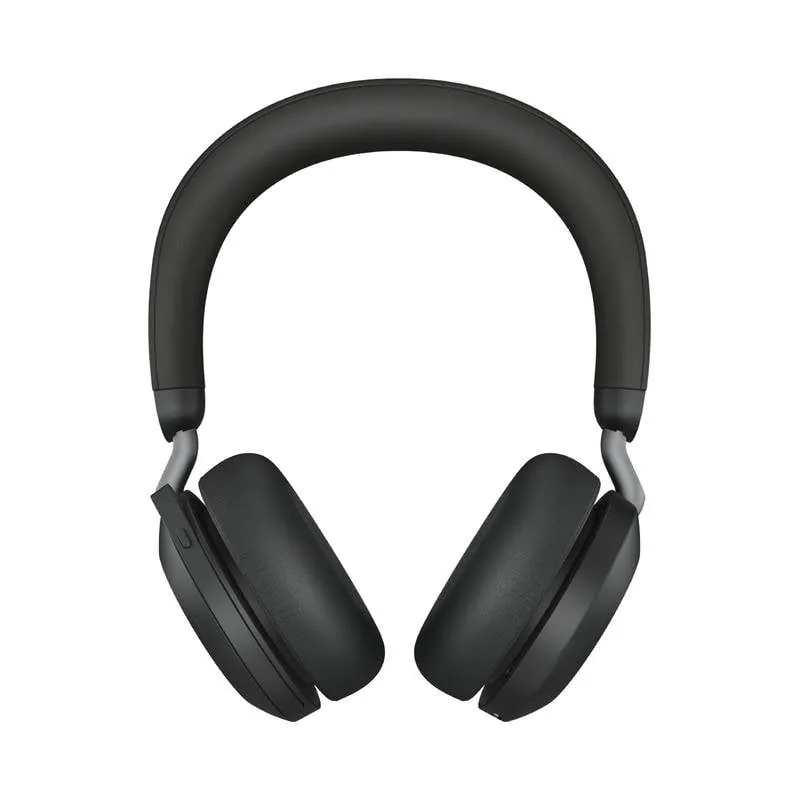 Auriculares Jabra Evolve2 75 inalámbricos Bluetooth con Cancelación Activa de Ruido, Micrófono y Base de carga, Negro 27599-989-889