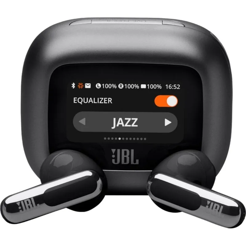 Auriculares JBL inalámbricos Bluetooth con Cancelación de Ruido Adaptativa y Micrófono negros JBLLIVEFLEX3BLK