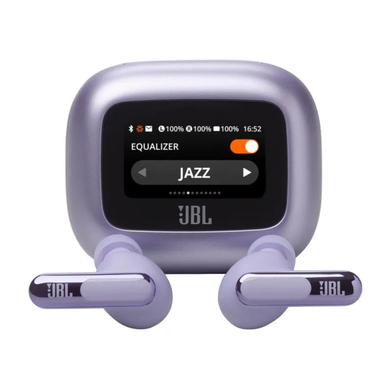 Auriculares JBL inalámbricos bluetooth con Cancelación de Ruido Adaptive, Hi-Res y Color Púrpura JBLLIVEBEAM3PUR
