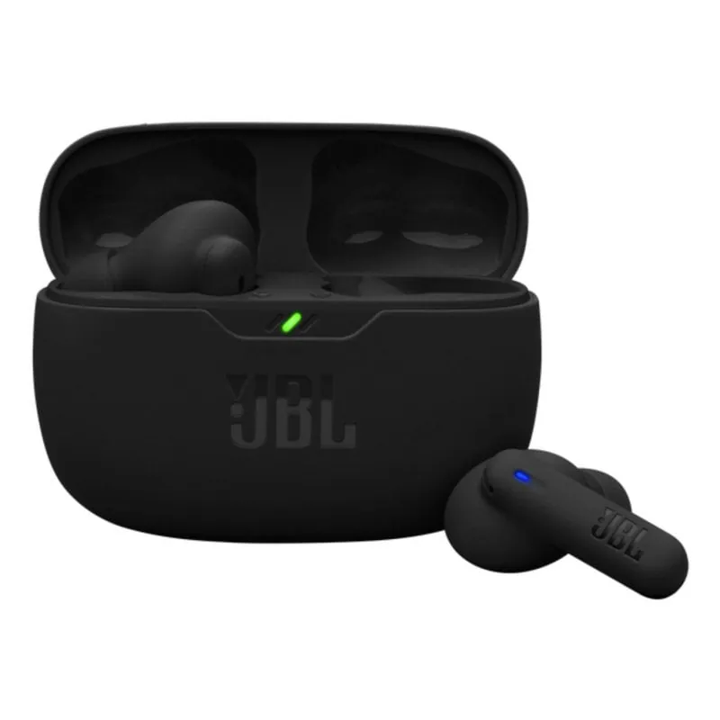 Auriculares JBL inalámbricos Bluetooth con Cancelación de Ruido, Multipunto, Micrófono, Negro JBLWBEAM2BLK