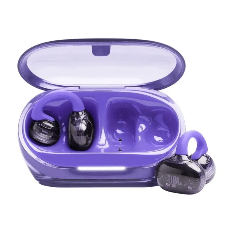 Auriculares JBL Soundgear Clips inalámbricos Bluetooth con Cancelación de Ruido, Micrófono y protección IP54, color púrpura JBLSNDGEARCLPUR