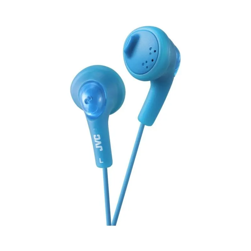 Auriculares JVC con cable, imán neodimio, graves potentes, azul, 1m de cable HAF160AEP