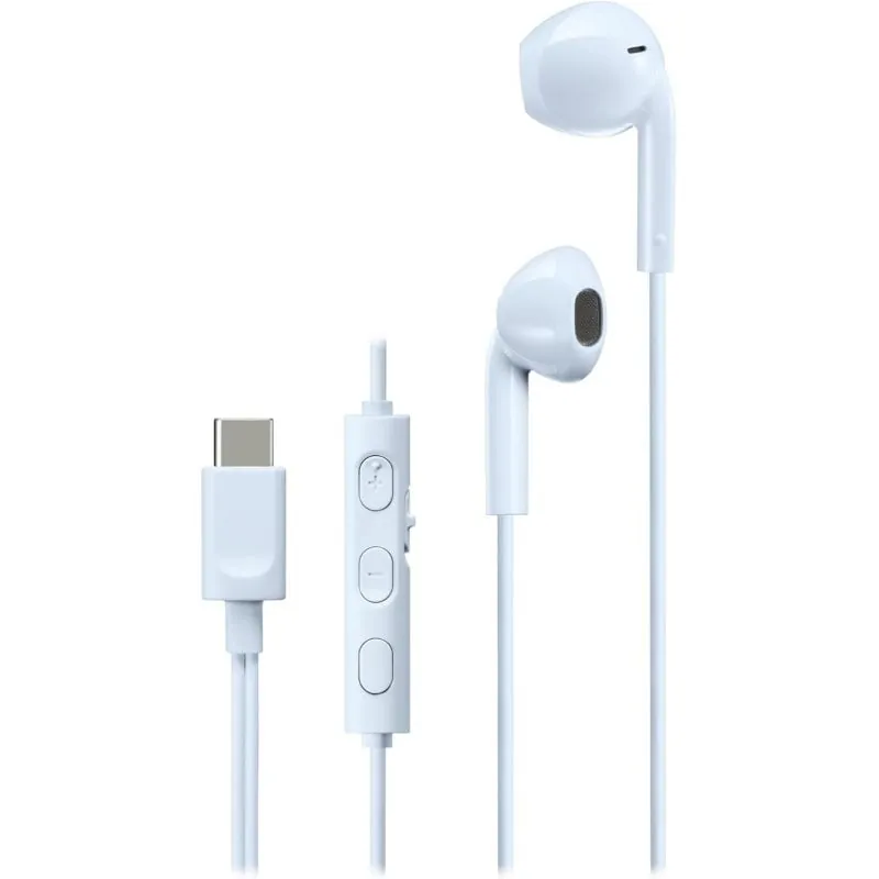 Auriculares JVC HA-FR17UC-A USB-C con DAC Integrado, Micrófono y Mando 3 Botones Azul 4975769482564