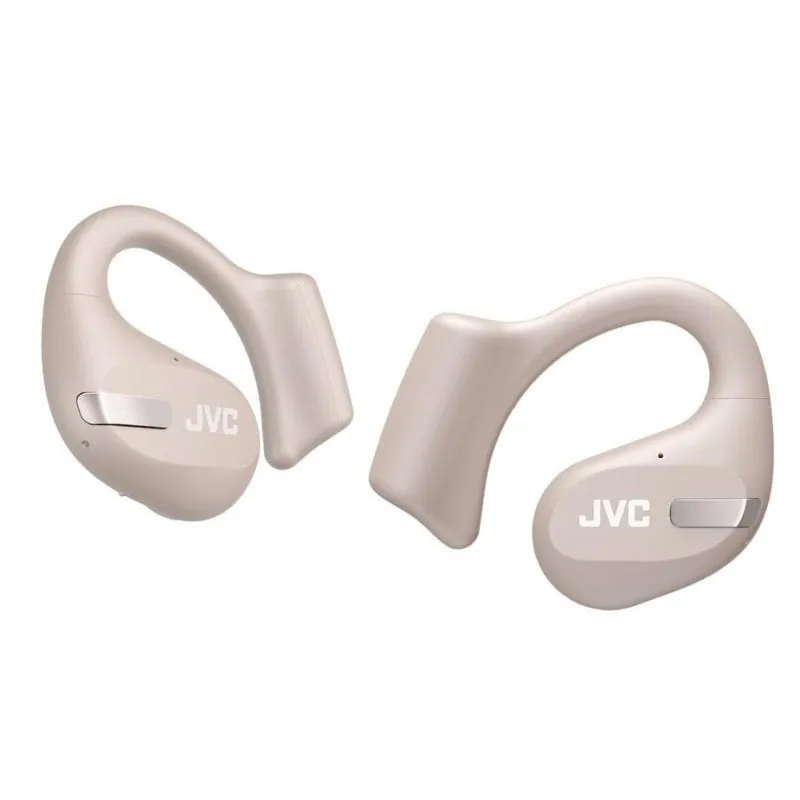 Auriculares JVC HA-NP50T inalámbricos Bluetooth para llamadas y música, IPX5, cancelación de ruido, beige HA-NP50T-C-U