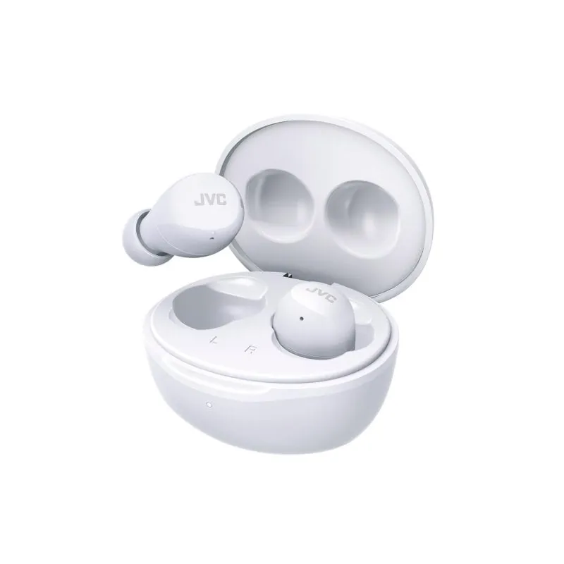 Auriculares JVC inalámbricos Bluetooth TWS control táctil batería 23h IPX4 blancos HA-A6T-W-U