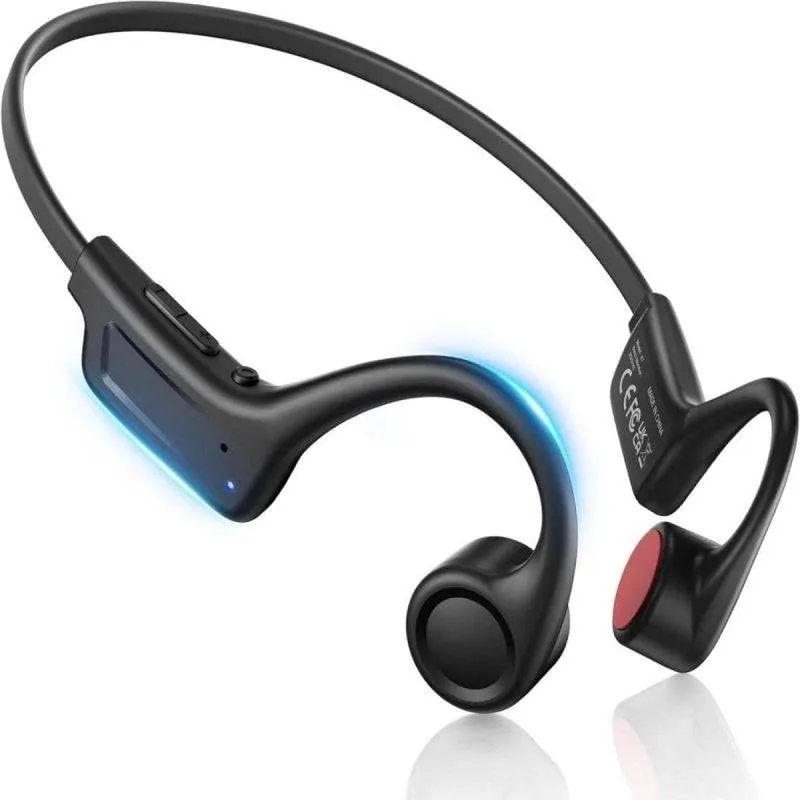 Auriculares Kinglucky X7 inalámbricos Bluetooth 5.4 conducción ósea multideporte negros X7 Bone Conduction Black