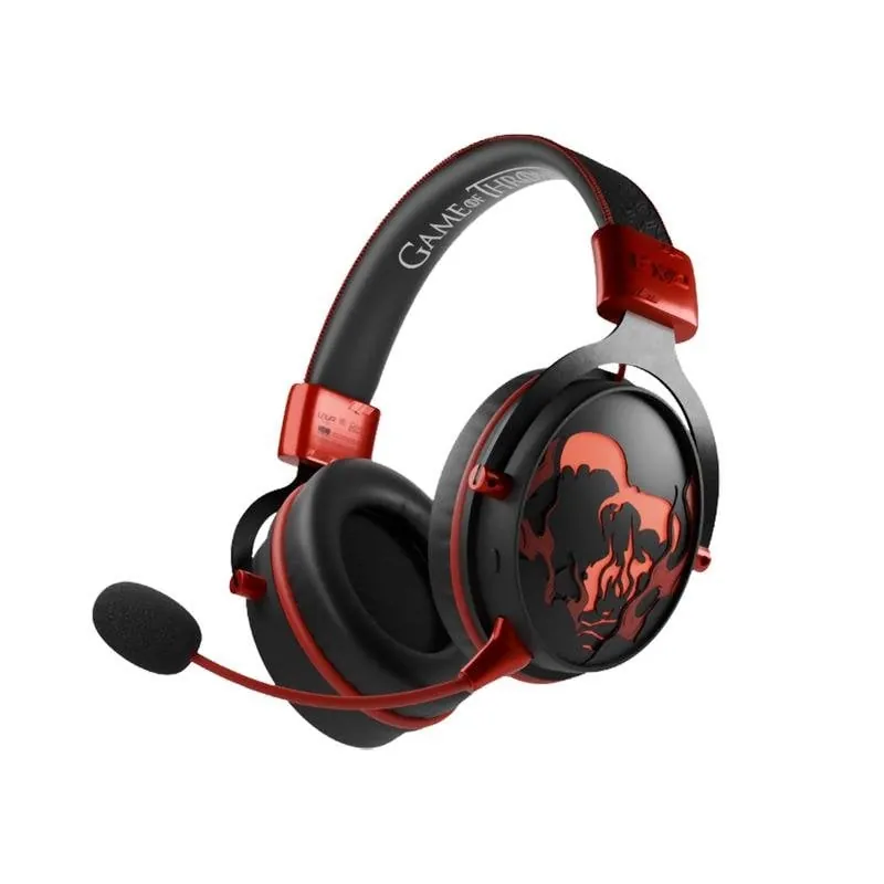 Auriculares Lexip HBO Game of Thrones inalámbricos Bluetooth-Gaming con micrófono desmontable, negros y rojos TSXLXHS0004