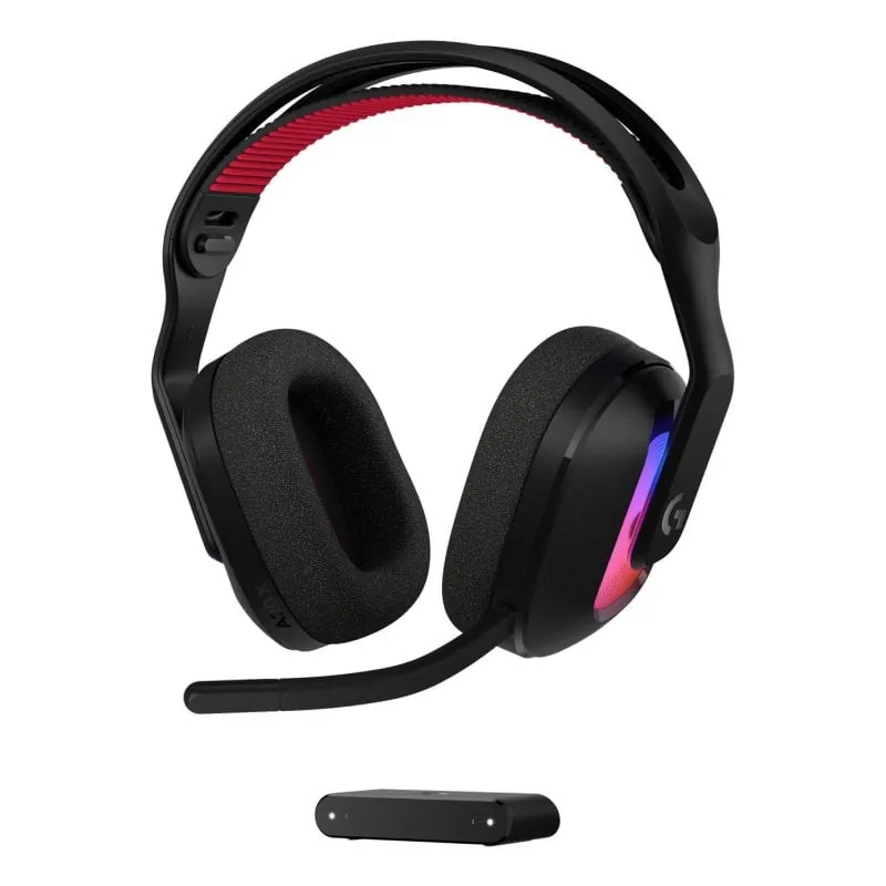 Auriculares Logitech G Astro A20 X inalámbricos y alámbricos para gaming con PLAYSYNC, Bluetooth y RGB negros 939-002247