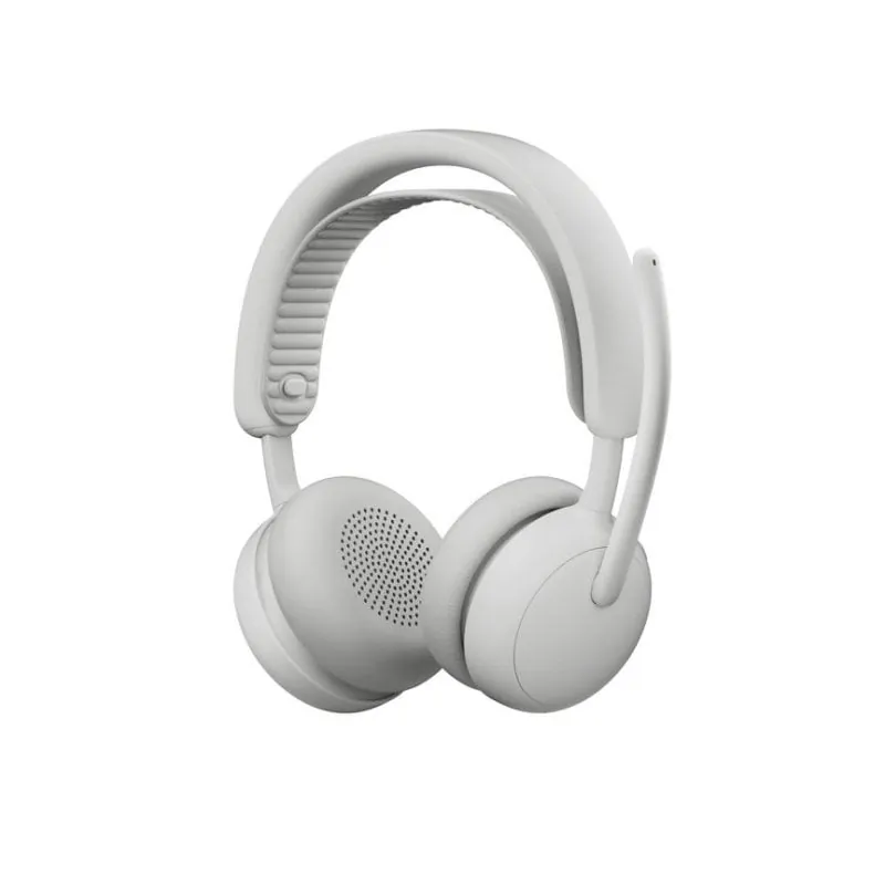 Auriculares Logitech Zone Wireless 2 inalámbricos Bluetooth con Cancelación Activa de Ruido y micrófono, uso profesional, color blanco 981-001520