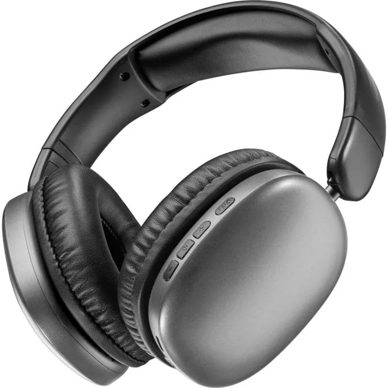 Auriculares Music Sound MAXI3 inalámbricos Bluetooth con Cancelación de Ruido, micrófono y USB-C, color negro BTHEADBMSMAXI3K