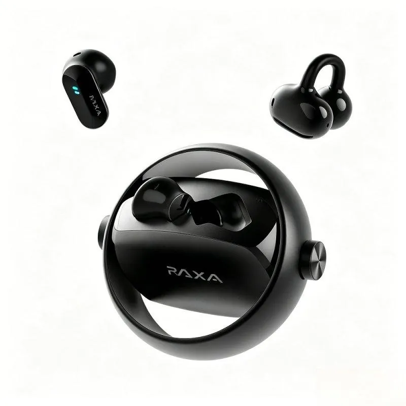 Auriculares Paxa inalámbricos Bluetooth 6.0 2 en 1 clip y diseño abierto negro 3223354414799