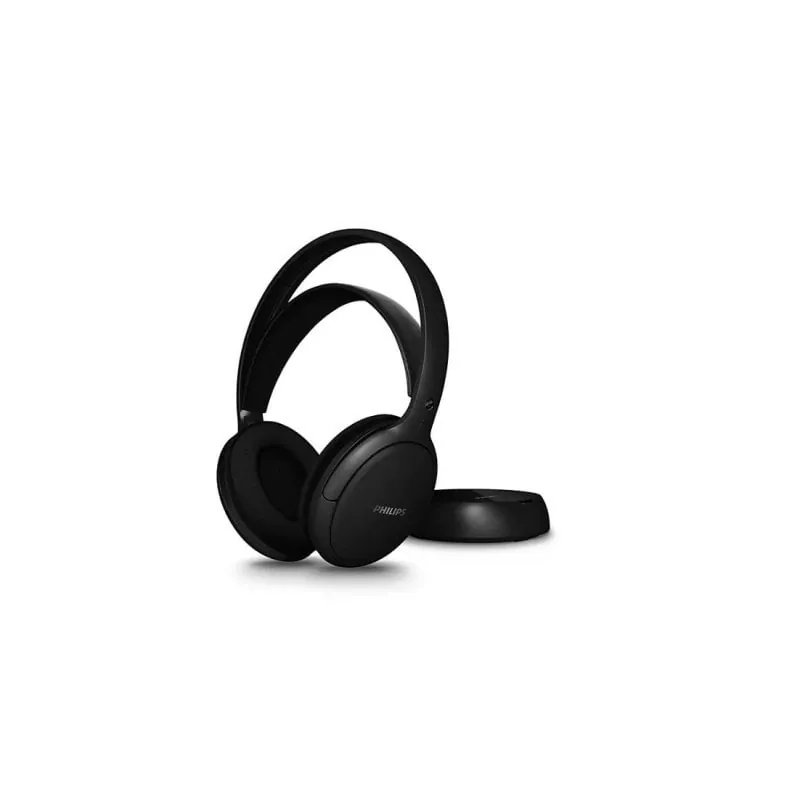 Auriculares Philips 6000 series inalámbricos y con cable TV con carga rápida y base negra SHD6000BK/12