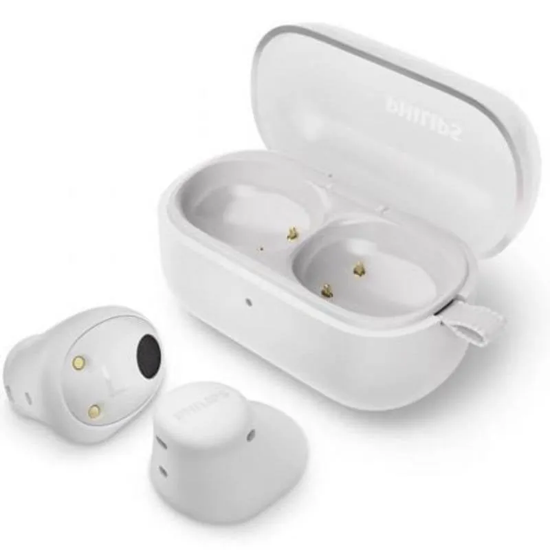 Auriculares Philips TAT2149 inalámbricos Bluetooth multipunto con graves dinámicos, resistentes al agua IPX4, color blanco TAT2149WT