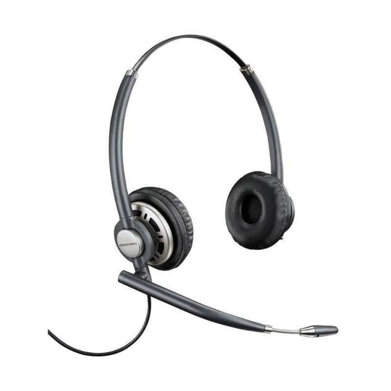 Auriculares Poly EncorePro 720 con cable Quick Disconnect para oficina y cancelación de ruido negros 8R707AA