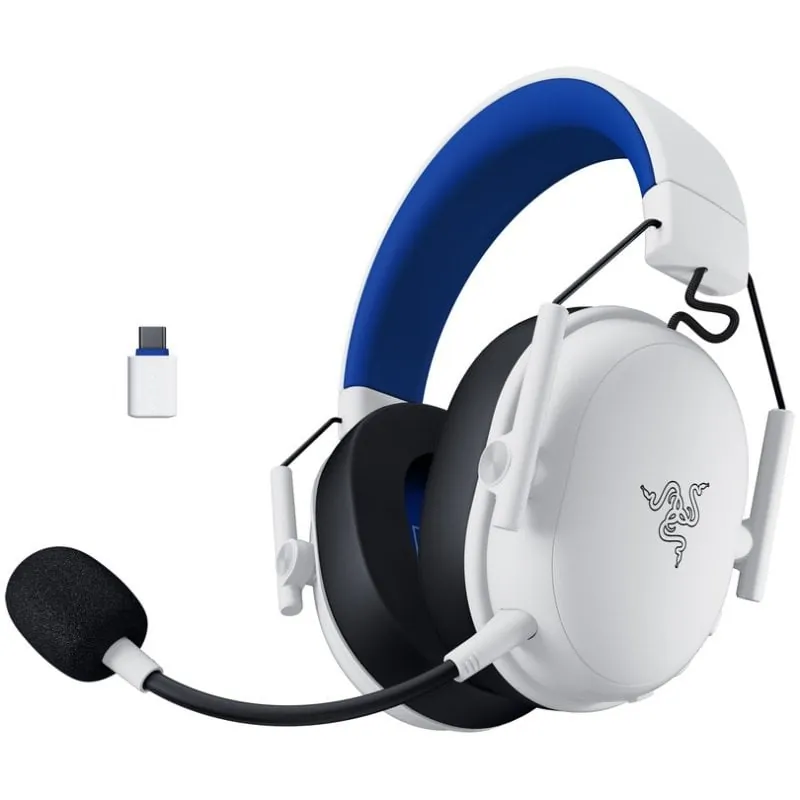 Auriculares Razer BlackShark V3 X HyperSpeed for PlayStation inalámbricos gaming sonido 7.1 blancos RZ04-05420500-R3G1