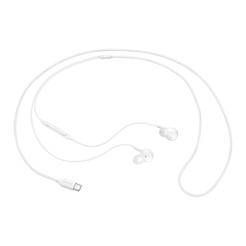 Auriculares Samsung con cable USB y micrófono integrados para llamadas y música blancos EO-IC100BWEGIT