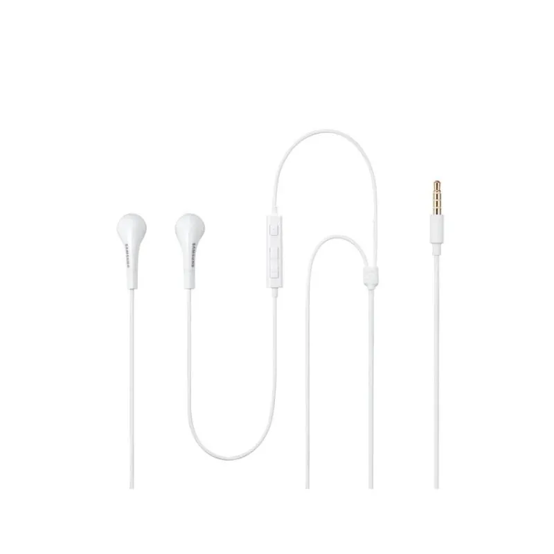 Auriculares Samsung EHS64 con cable, jack 3,5 mm, llamadas y música, control de volumen, blancos EHS64AVFWEC