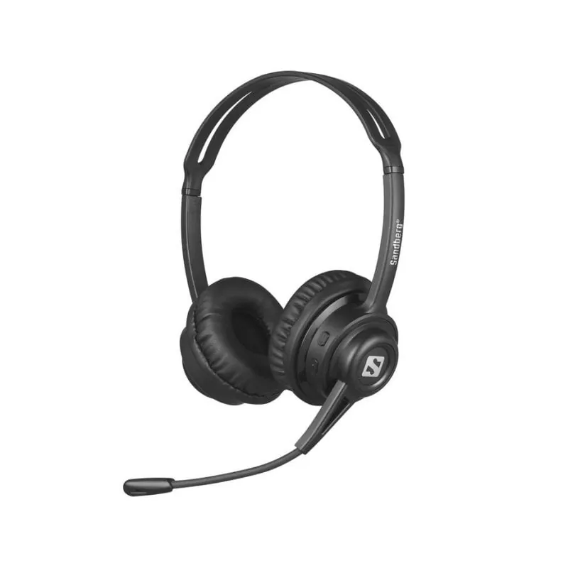 Auriculares Sandberg inalámbricos Bluetooth con Cancelación de Ruido, Micrófono y 20 h autonomía, negros 126-44