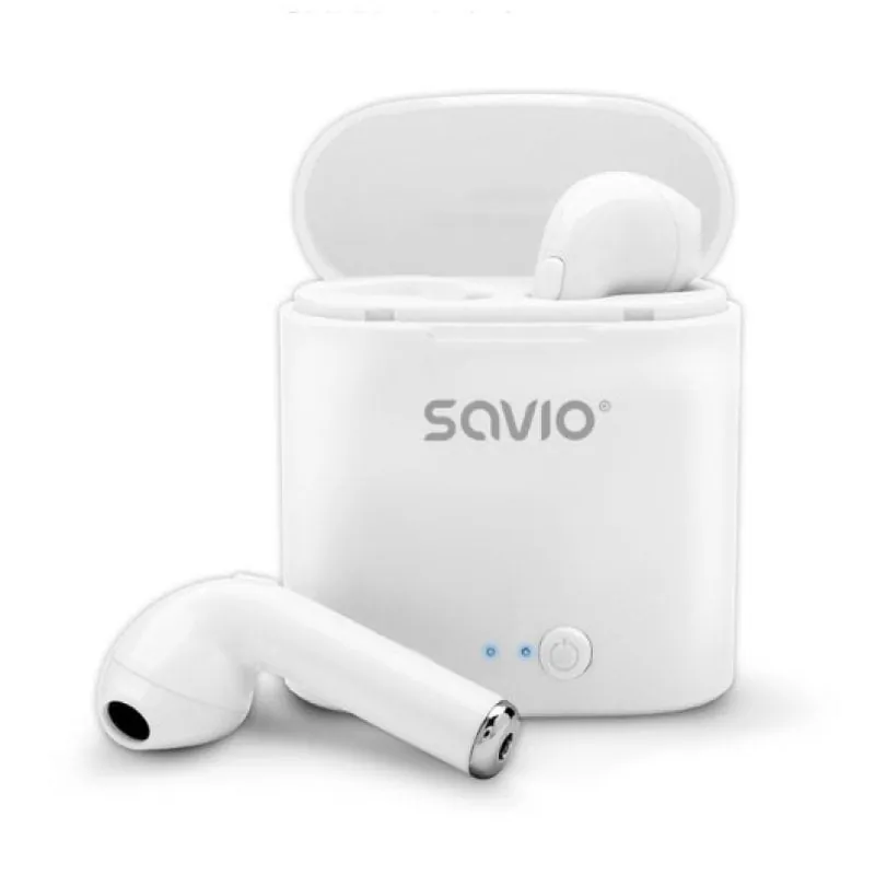 Auriculares Savio inalámbricos Bluetooth 5.0 con micrófono y base de carga A0054480
