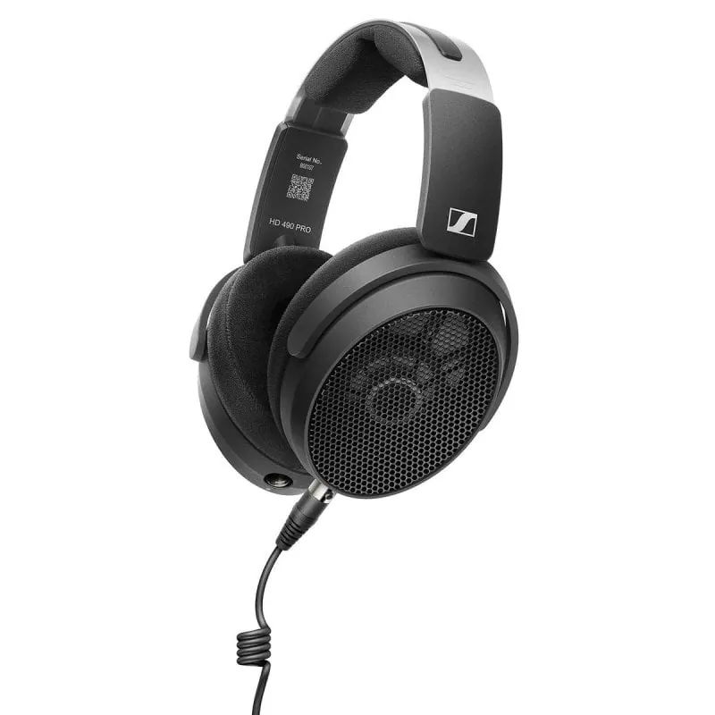 Auriculares Sennheiser HD 490 PRO con cable jack abiertos Hi-Fi circumaurales negros 4044155277951