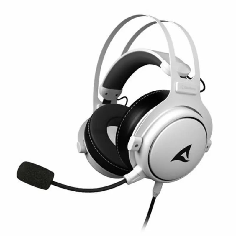 Auriculares Sharkoon con cable para gaming 10-40000 Hz micrófono negro/blanco 4044951040148