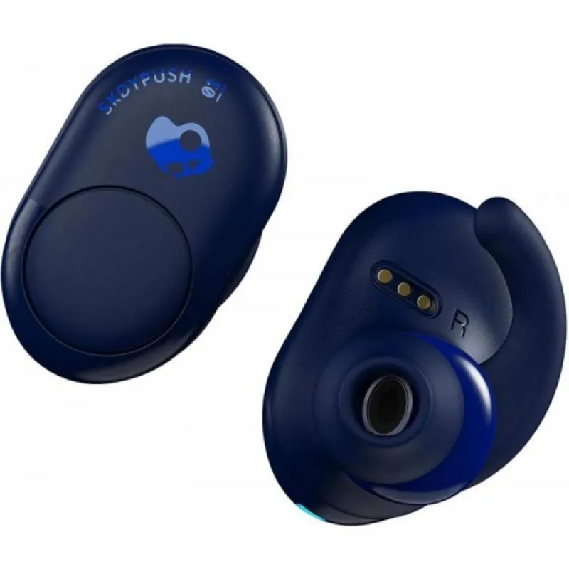 Auriculares Skullcandy inalámbricos Bluetooth 4.2 con Micrófono resistentes al agua azul 414-059-8301