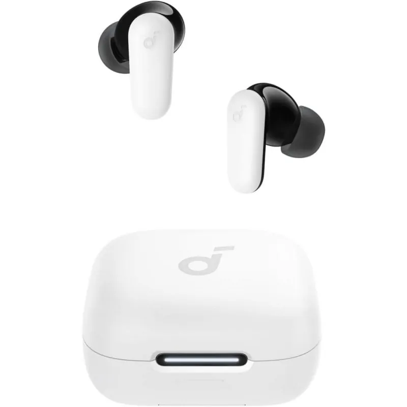 Auriculares Soundcore P30i inalámbricos Bluetooth con Cancelación de Ruido, micrófono y protección IP54, color blanco A3959321