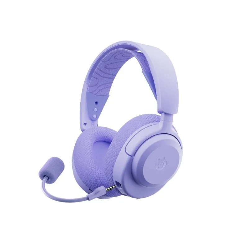Auriculares SteelSeries Arctis Nova 3P inalámbricos con micrófono extraíble y cancelación de ruido lavanda 61692