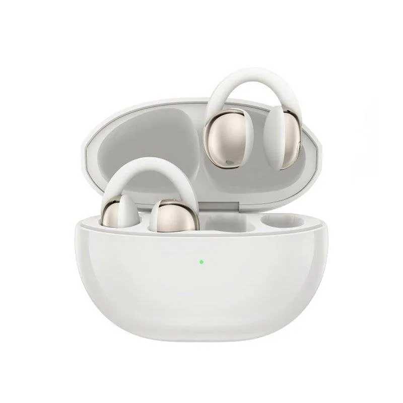 Auriculares TCL Crystal Clip inalámbricos Bluetooth con Cancelación de Ruido, Open-ear, IPX4, blancos OWS551-3BLCEU4