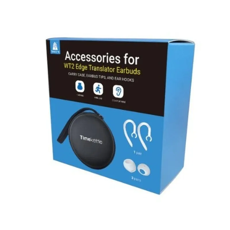 Auriculares Timekettle con estuche protector, almohadillas y ganchos para oreja A0054945