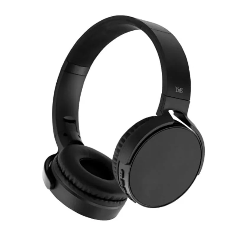 Auriculares TNB Single 2 inalámbricos Bluetooth con micrófono, lector SD y conexión USB-C, color negro CBSGL2BK