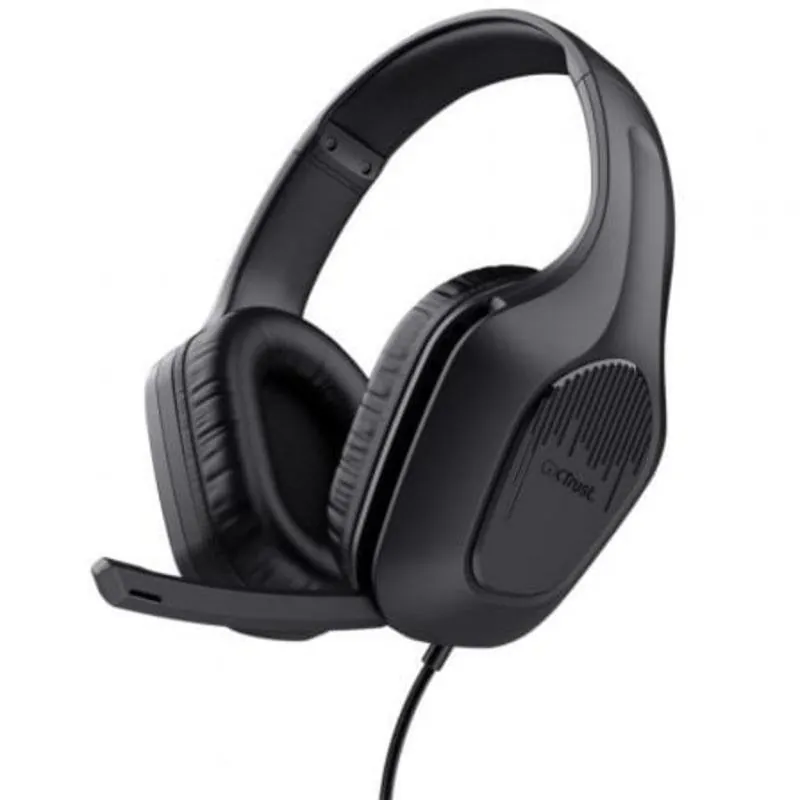 Auriculares Trust GXT 417 Zirox Gaming con cable Jack 3.5 Micrófono Negros 25885