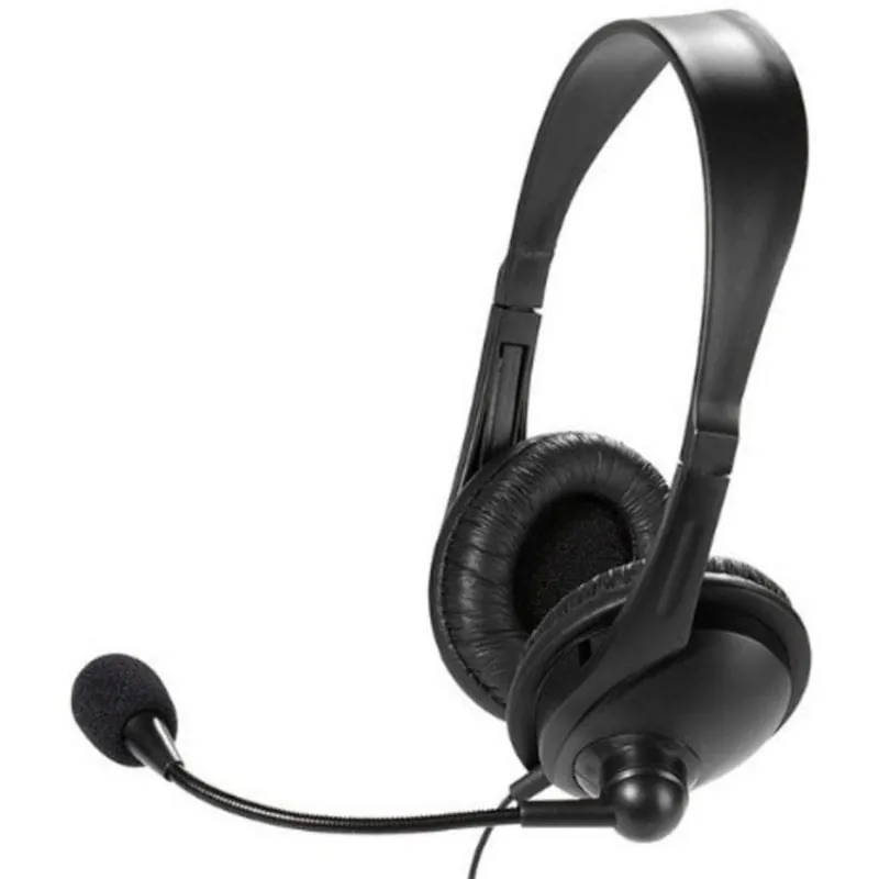Auriculares Vivanco 36671 con cable diadema doble conector jack micrófono incorporado negros 36671