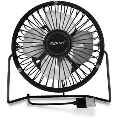 Avant Mini Ventilador USB 10cm 3W Negro AV7705