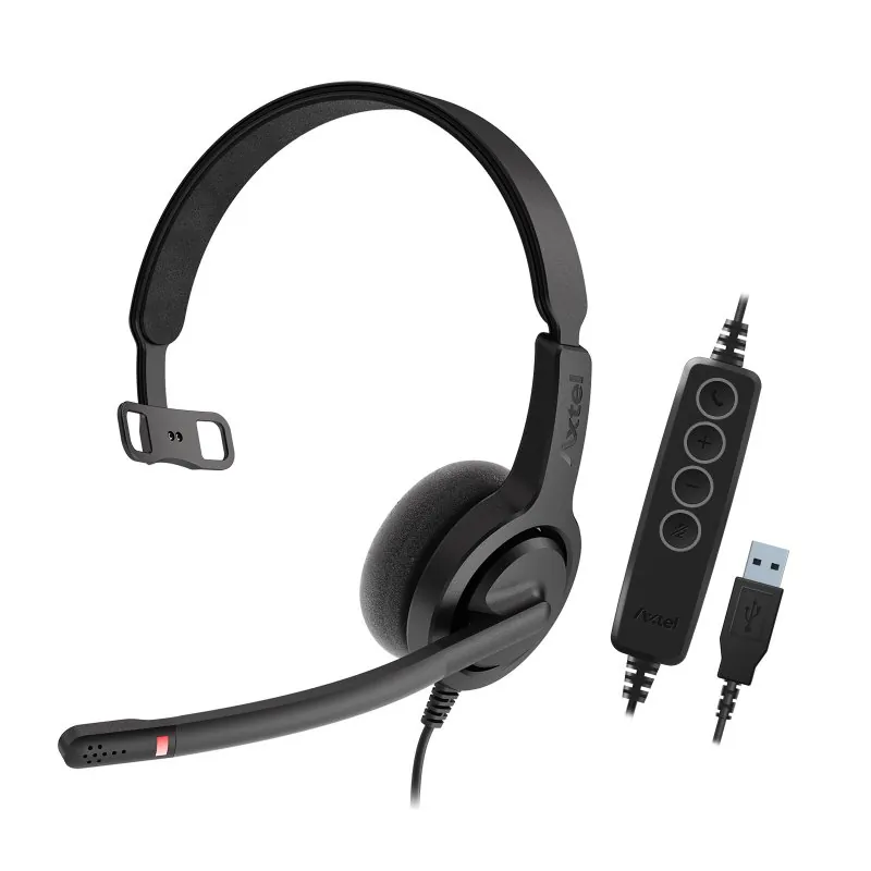 Axtel Voice UC28 Mono NC Auricular Monoaural USB para Oficina AXH-V28UCM