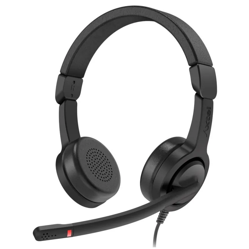 Axtel Voice UC40 DUO NC Auriculares USB Negro/Naranja AXH-V40UCD