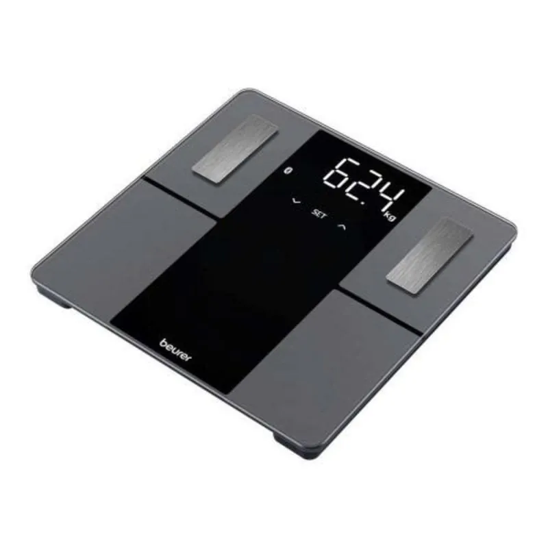 Báscula inteligente negra bluetooth conectividad app pantalla LCD 180 kg 4211125760113