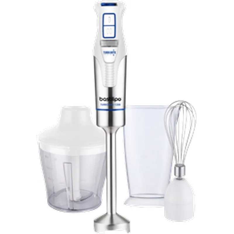 Bastilipo Turbomix-1200 ACC, Batidora de Mano con 4 Cuchichas, Varilla Monta Claras y Picadora 1200W 30975