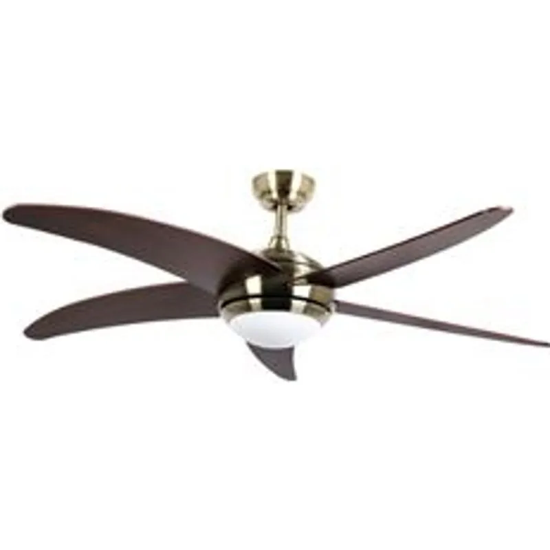 Bastilipo - Ventilador Techo Con Mando A Distancia, 132cm, 60w, Malibú Niquel 3 Led 30982