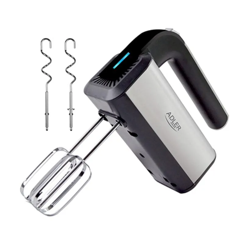 Batidora de mano Adler AD 4225 800W acero inoxidable 5 velocidades negro plata AD 4225