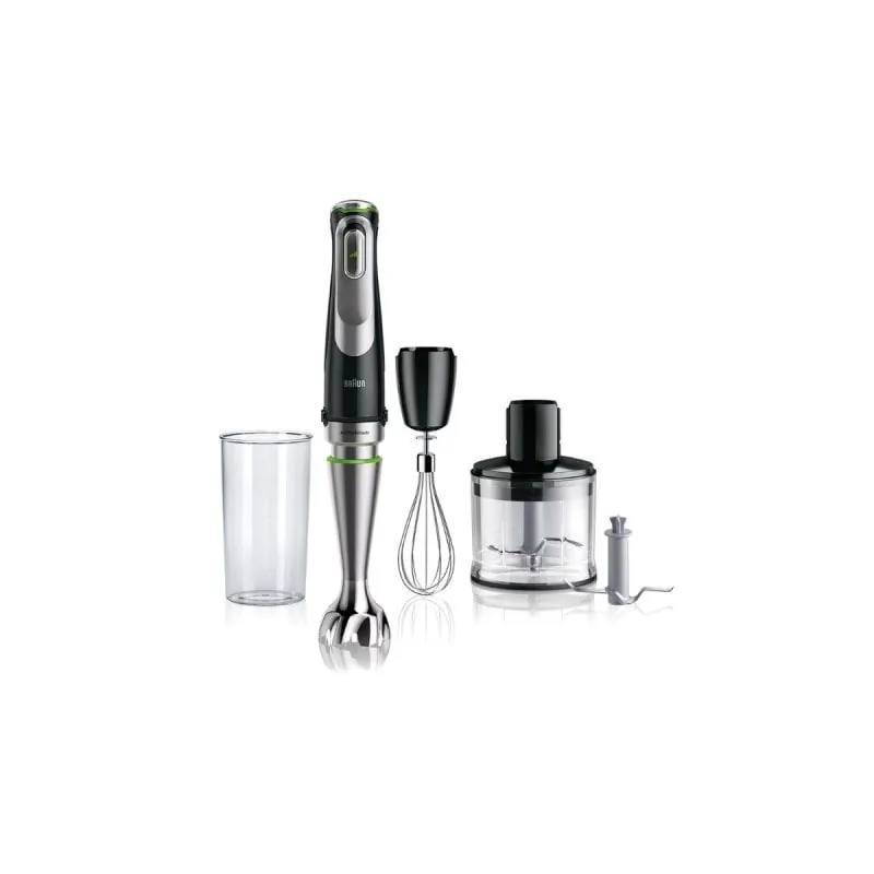 Batidora de mano Braun MQ9135XI 1200W ActiveBlade SmartSpeed Vaso 600ml Acero Inoxidable 0X22111528