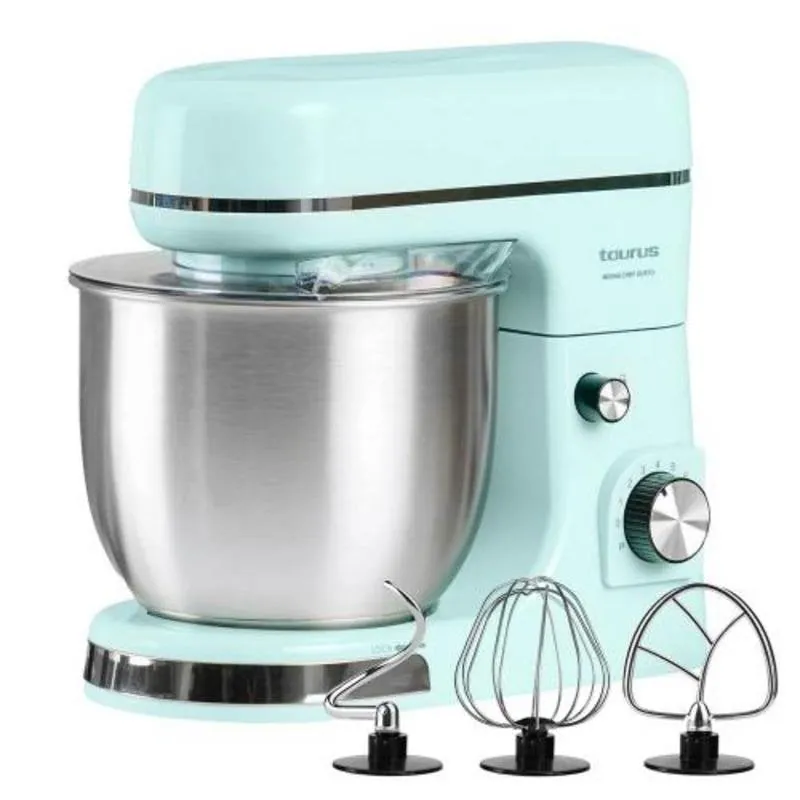 Batidora de varillas Taurus 1300W 5L con sistema planetario y 8 velocidades MIXING CHEF GUSTO BK1300P
