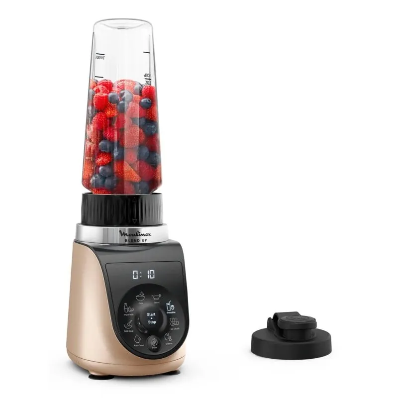 Batidora de vaso Moulinex Blend Up LM190AF0 0,85 L 1000 W 8 Velocidades Powelix Oro Negro LCD LM190AF0