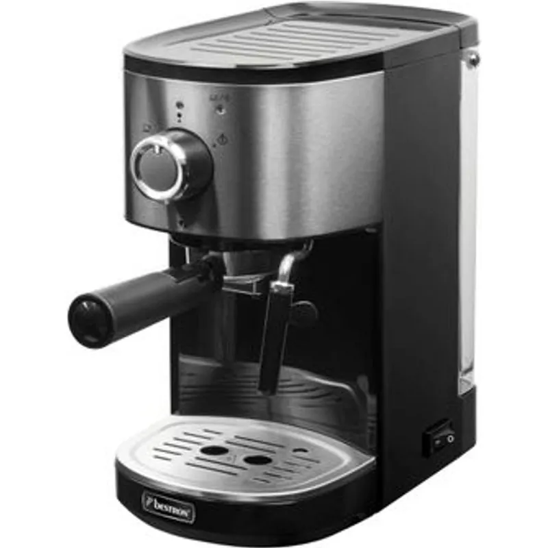Bestron AES800STE Cafetera Espresso 15 Bares 1450W Acero Inoxidable AES800STE