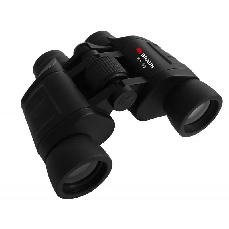 Binocular vidaXL Braun 20165 8x40 BK-7 Porro negro con funda y correa 20165