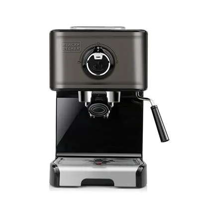 Black & Decker BXCO1200E Cafetera Espresso 15 Bares Negra BXCO1200E